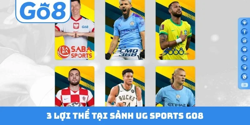 3 lợi thế tại sảnh UG Sports GO8
