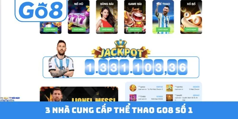 3 nhà cung cấp thể thao GO8 số 1