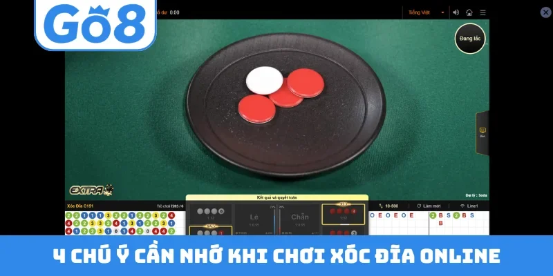 4 chú ý cần nhớ khi chơi xóc đĩa online