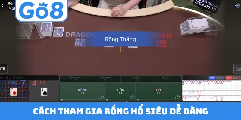Cách tham gia rồng hổ siêu dễ dàng