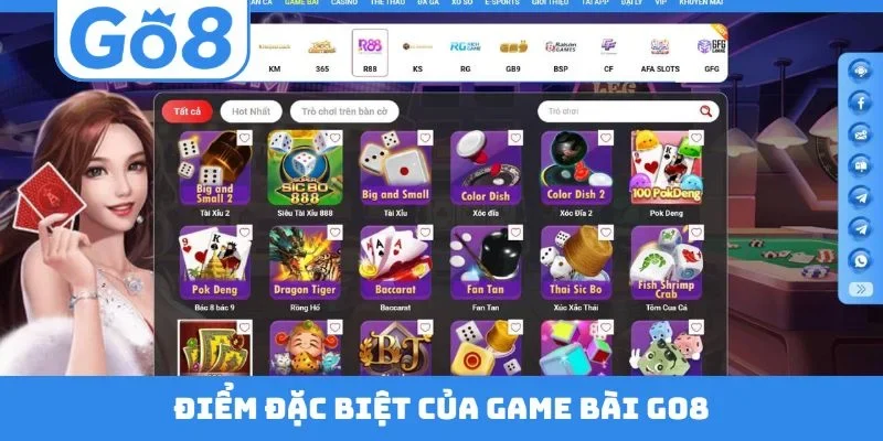 Điểm đặc biệt của game bài GO8
