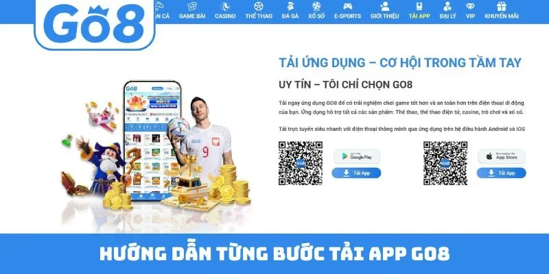 Hướng dẫn từng bước tải app GO8