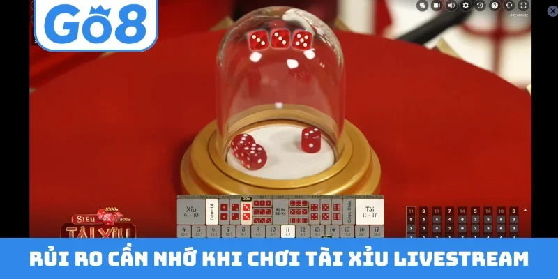 Rủi ro cần nhớ khi chơi Tài Xỉu Livestream